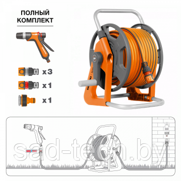 Катушка со шлангом 20м и набором для полива DAEWOO DWR 1121