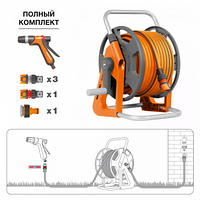 Катушка со шлангом 20м и набором для полива DAEWOO DWR 1121