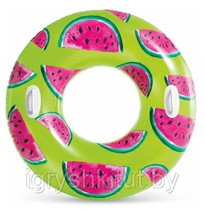 Надувной круг для плавания INTEX "Фрукты", с ручками, 107 см, 3 цвета - фото 3 - id-p207342289
