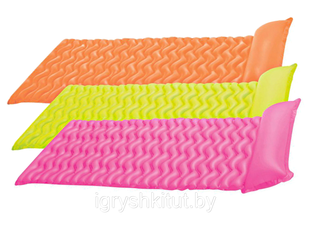 Матрас надувной для плавания Intex "Волны", 3 цвета, арт.58807EU - фото 1 - id-p207342779