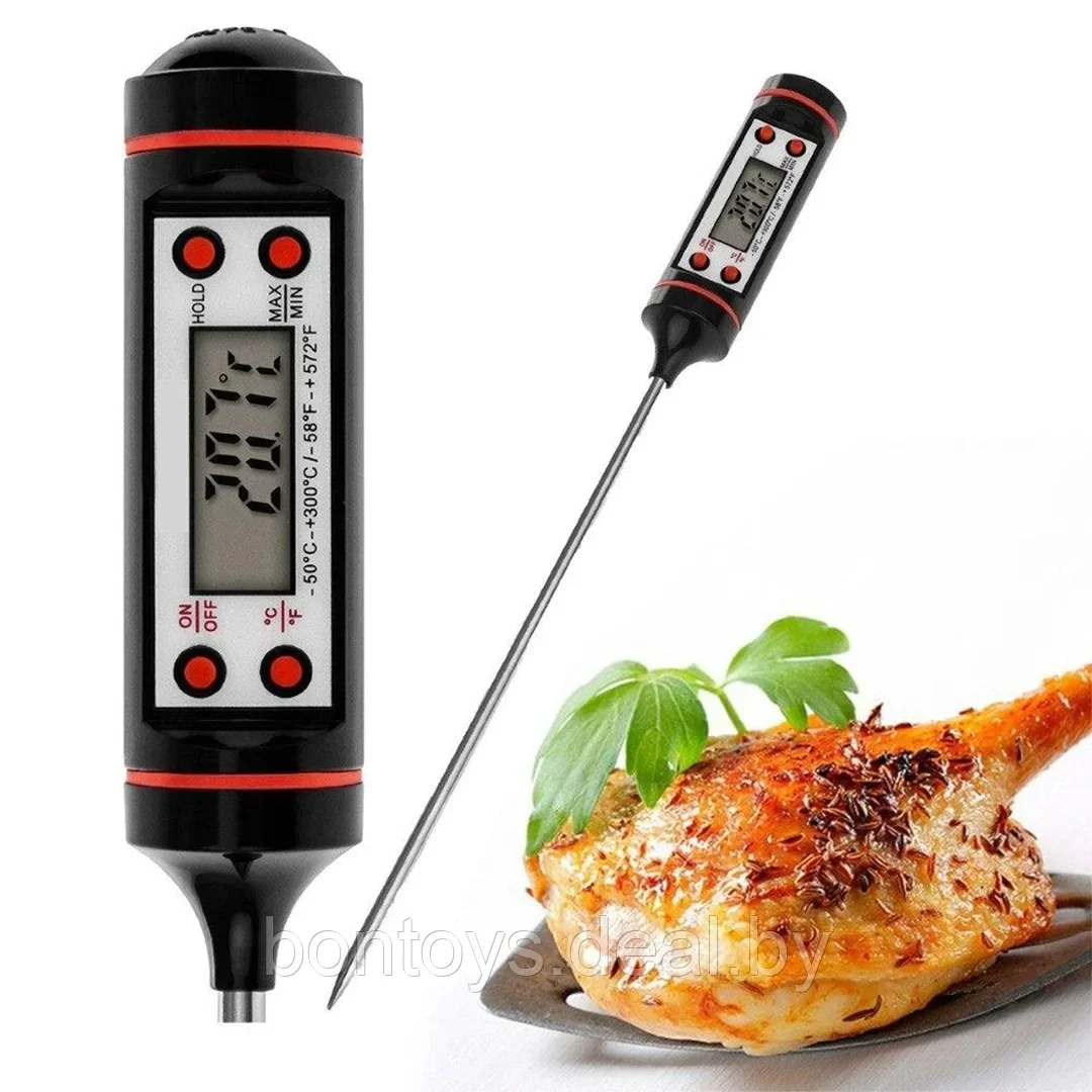 Цифровой термометр кухонный для пищи / Кулинарный термометр / Термометр с иглой - фото 8 - id-p207343271
