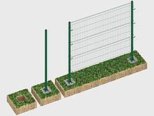 Столб 60*40*1,2 оцинкованный с полимерным покрытием и заглушкой (RAL 6005/8017/7016) высота 3 м, фото 2