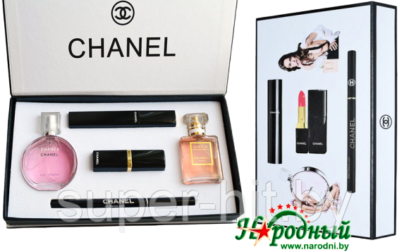 Подарочный набор Chanel 5 в 1 - фото 2 - id-p93051370