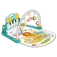 Развивающий коврик для новорожденного с пианино HUANGER Цирк, Голубой HE0635