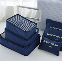 Набор дорожных органайзеров Laun Drypouch Travel 6 штук разных размеров Синяя