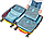 Набор дорожных органайзеров Laun Drypouch Travel 6 штук разных размеров  Синяя, фото 5