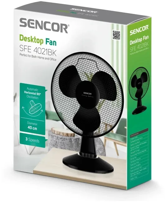 Вентилятор Sencor SFE4021BK - фото 2 - id-p207266949