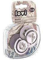 Соска-пустышка силиконовая динамическая Lovi Botanic Girl 3-6 мес 2 шт, розовые