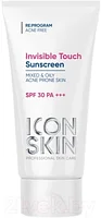 Крем солнцезащитный Icon Skin Invisible Touch SPF 30 для жирной и комбинированной кожи