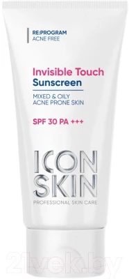 Крем солнцезащитный Icon Skin Invisible Touch SPF 30 для жирной и комбинированной кожи - фото 1 - id-p207350595