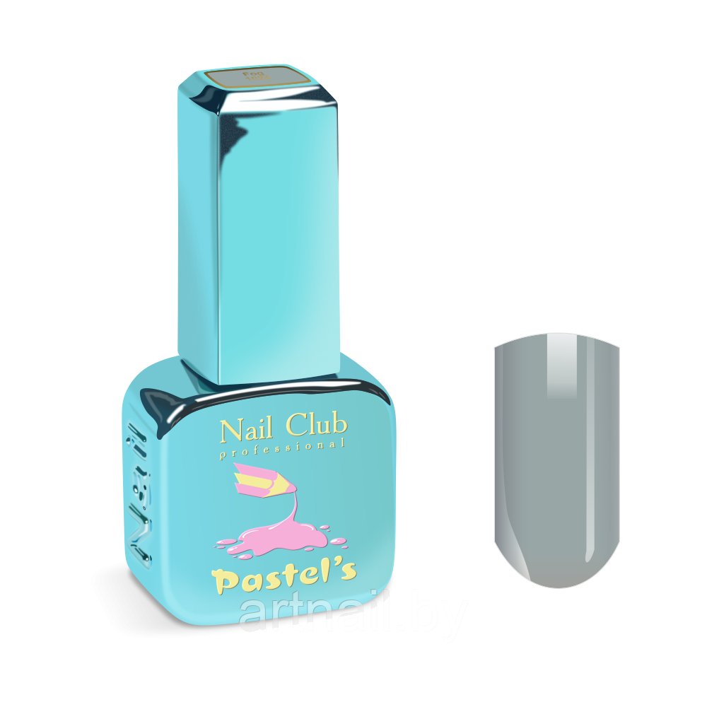 Эмалевый гель-лак для ногтей Nail Club с липким слоем 1024 Fog, 13мл