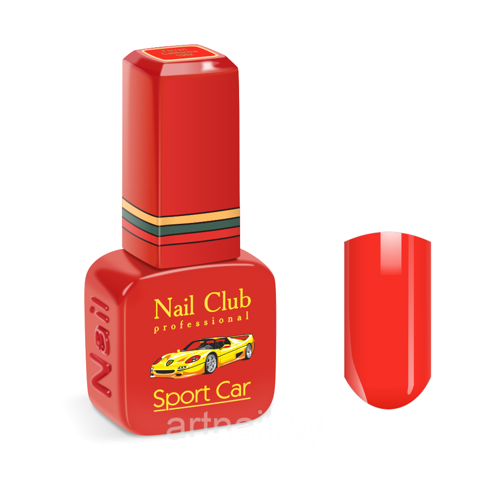 Эмалевый гель-лак для ногтей Nail Club с липким слоем 1962 Ferrari California, 13мл - фото 1 - id-p207352039