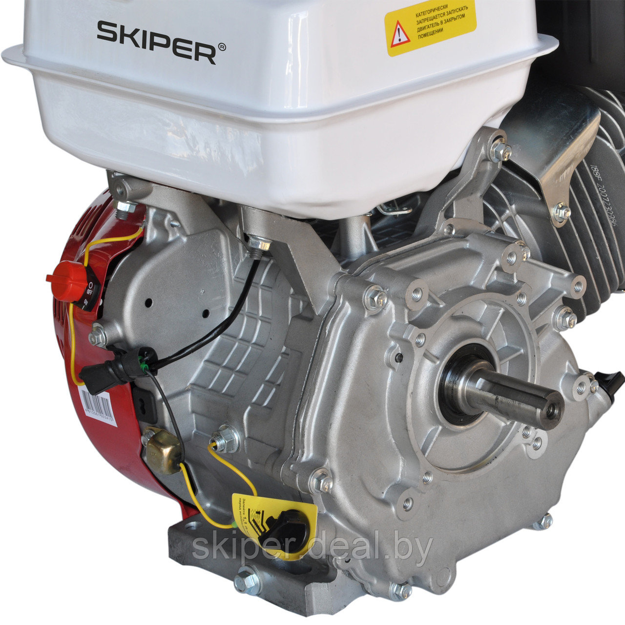 Двигатель бензиновый SKIPER N188F/E(K) (электростартер) (13 л.с., вал диам. 25мм х60мм, шпонка 7мм) - фото 4 - id-p139868839