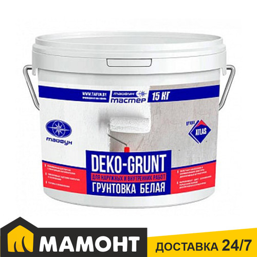 Грунтовка с кварцевым песком Тайфун Мастер DEKO-GRUNT, 15 кг - фото 1 - id-p207374185