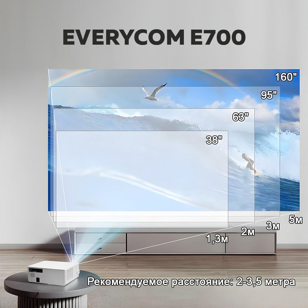 Проектор Everycom E700 (2K версия) 4K Android 11 - фото 10 - id-p207374656