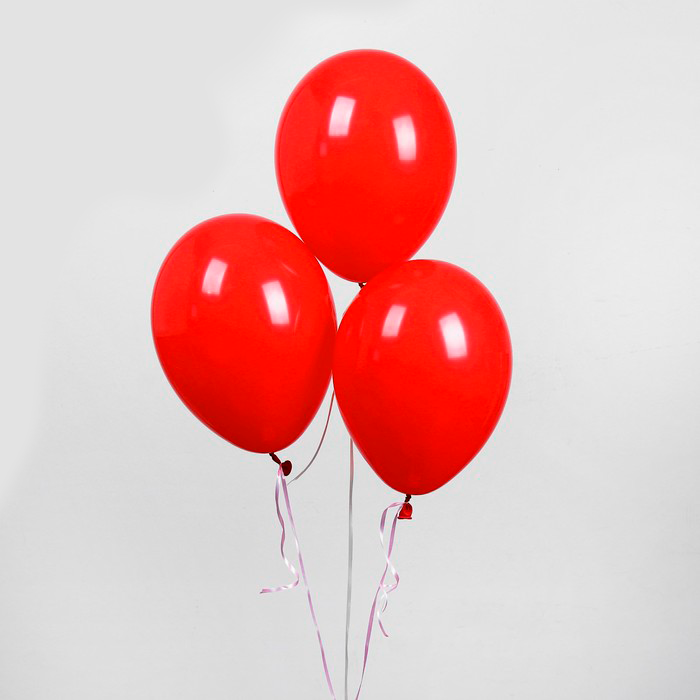 Воздушные шары красные, 100 шт. в упаковке - фото 1 - id-p204436097