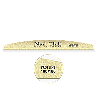 Пилка для опила ногтей 100/180 серии PROF LINE «лодка», Nail Club