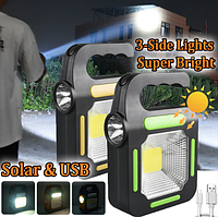 Портативный переносной светодиоидный фонарь-лампа Portable Solar Energy Lamp JY-859 (зарядка от солнечной бата