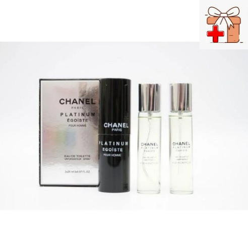 Парфюмерный набор Chanel Egoiste Platinum / edp 3*20 ml - фото 1 - id-p105367274
