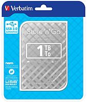 Внешний жесткий диск Verbatim "Store 'n' Go GEN2", 2 tb, usb 3.0, серебристый