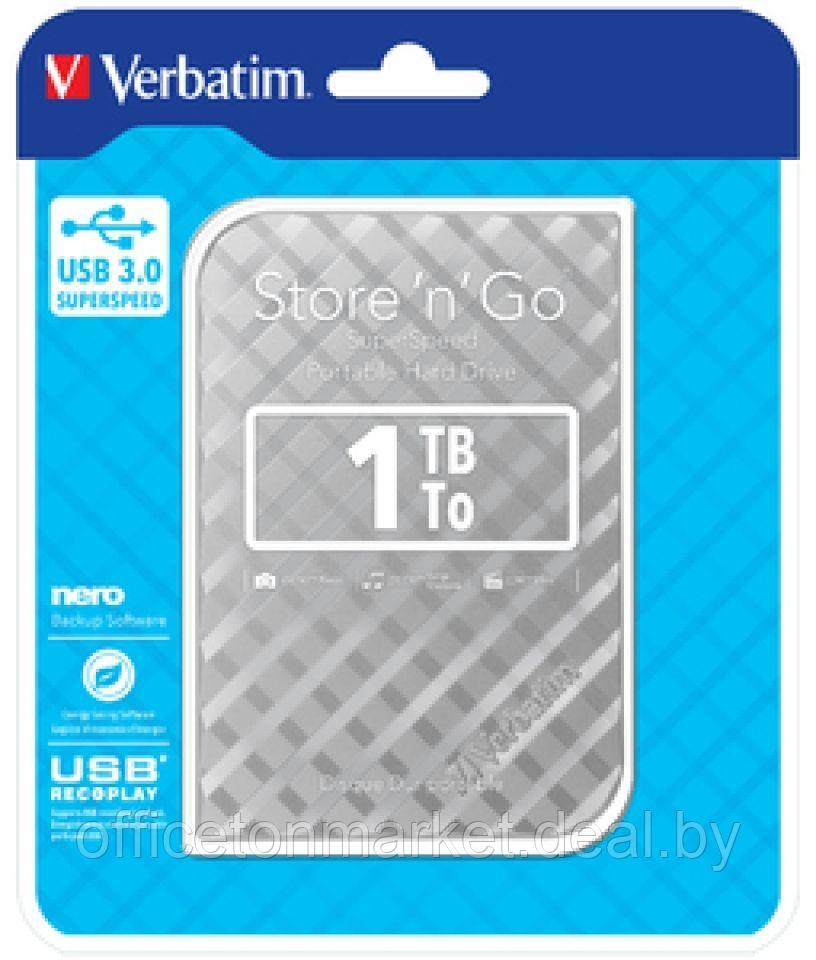 Внешний жесткий диск Verbatim "Store 'n' Go GEN2", 2 tb, usb 3.0, серебристый - фото 1 - id-p207148155