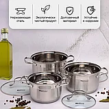 Набор кастрюль Kelli KL-4230 (2.1л/3л/4л), фото 2
