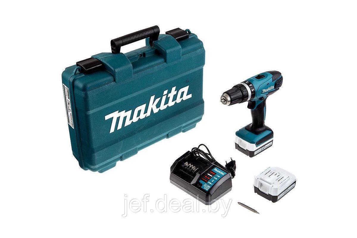 Аккумуляторная ударная дрель-шуруповерт HP 347 DWE в чемодане MAKITA HP347DWE - фото 8 - id-p195024251