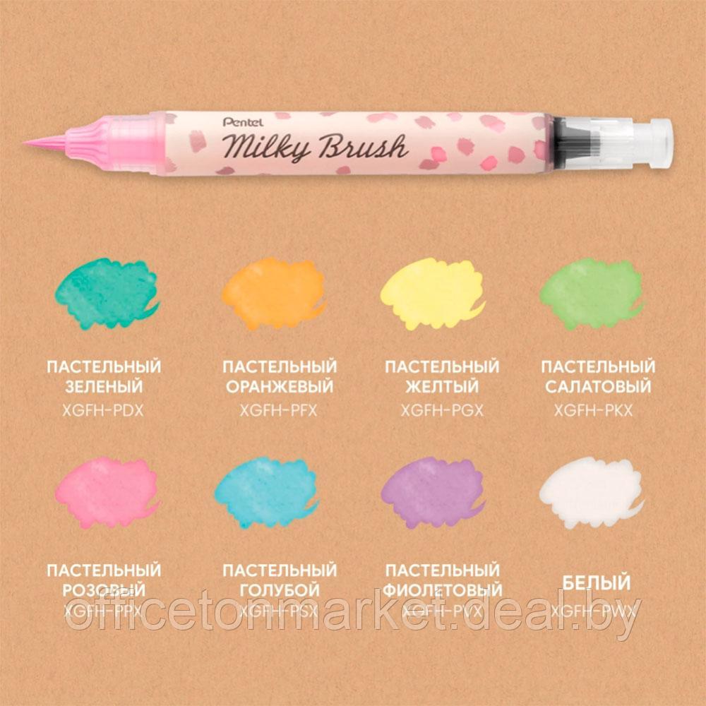 Маркер-кисть "Milky Brush", розовый пастельный - фото 7 - id-p207374955