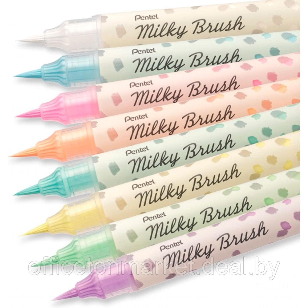 Маркер-кисть "Milky Brush", розовый пастельный - фото 9 - id-p207374955