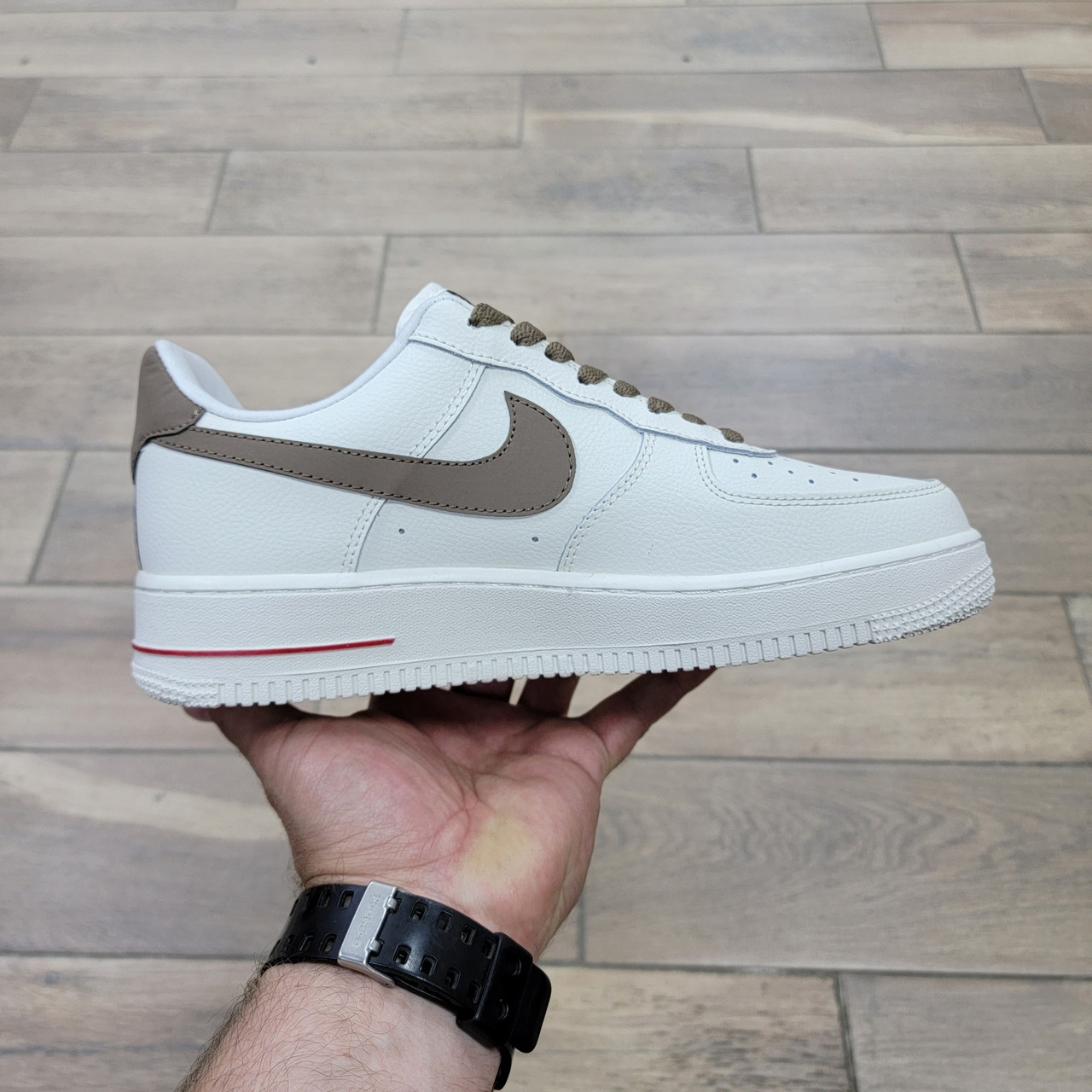 Кроссовки Nike Air Force 1 Low Beige Brown - фото 3 - id-p156635347