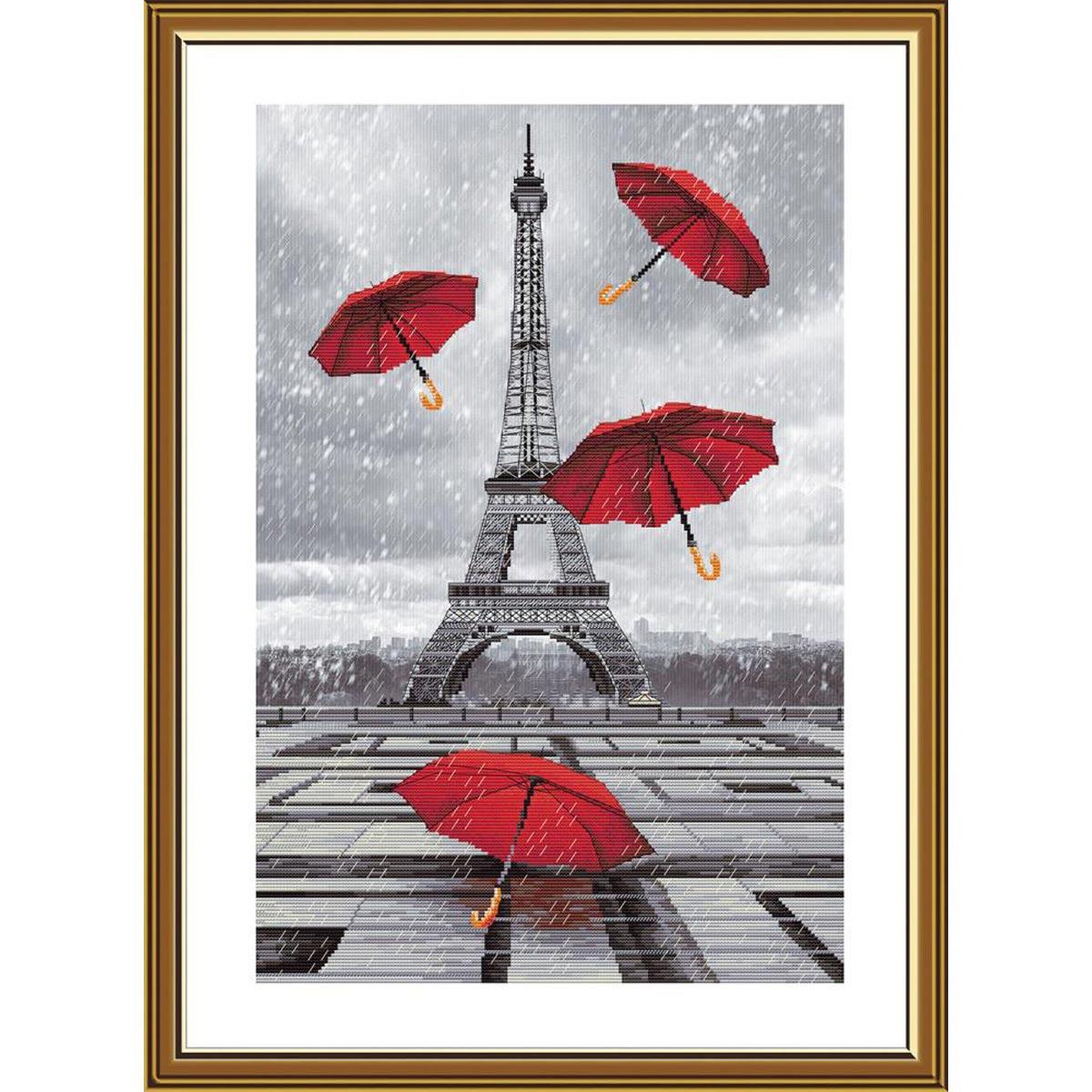 СР2286 Набор для вышивания 'А в Париже дожди!' 28*42 см