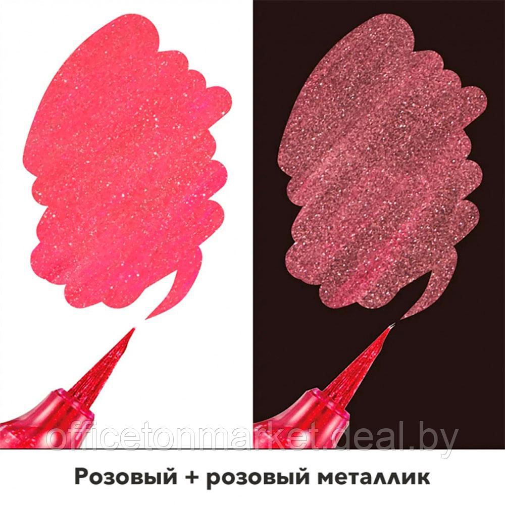 Маркер-кисть "Dual Metallic Brush", розовый металлик - фото 3 - id-p207351758