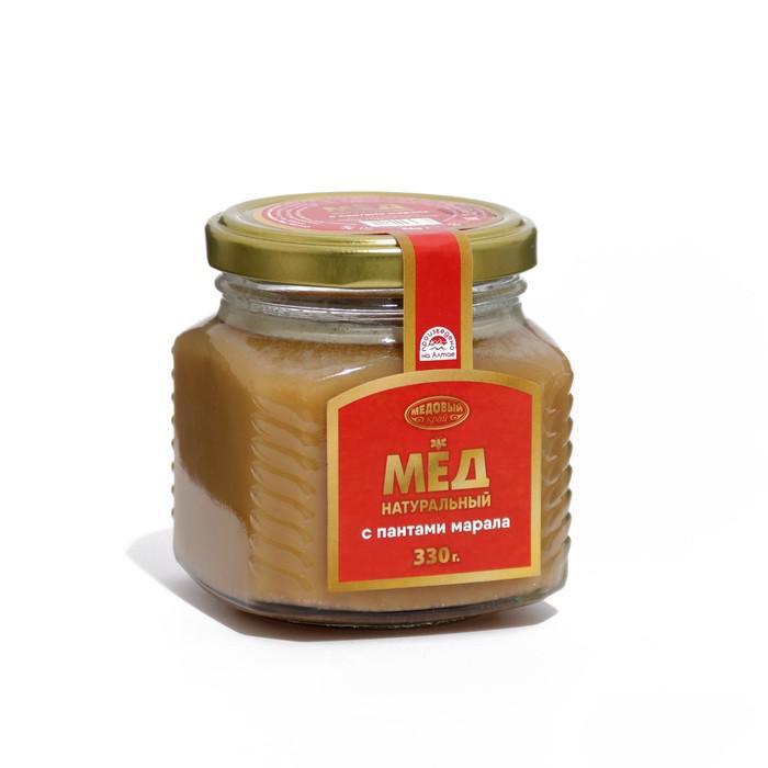 Мёд алтайский с пантами марала, 330 г - фото 1 - id-p207085998