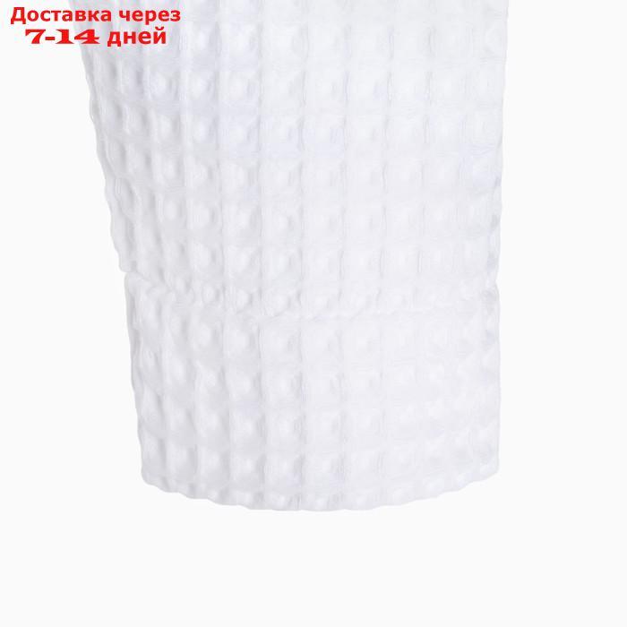 Халат вафельный мужской удлиненный Этель "Boho" р. 50-52, цв. белый, 100%хл, 290 г/м2 - фото 7 - id-p207340156