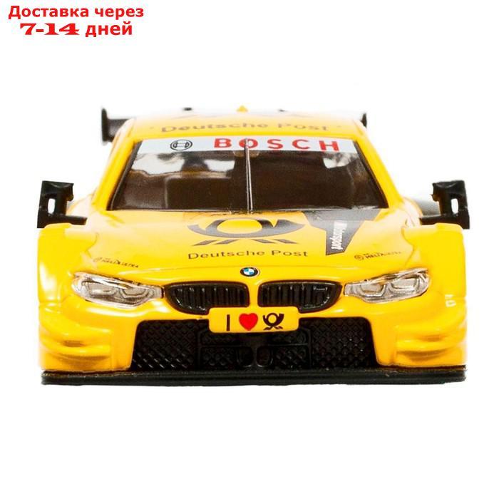 Машина металлическая BMW M4 1:44, инерция, открываются двери, цвет жёлтый - фото 6 - id-p207339220