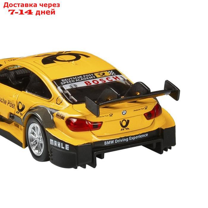 Машина металлическая BMW M4 1:44, инерция, открываются двери, цвет жёлтый - фото 9 - id-p207339220