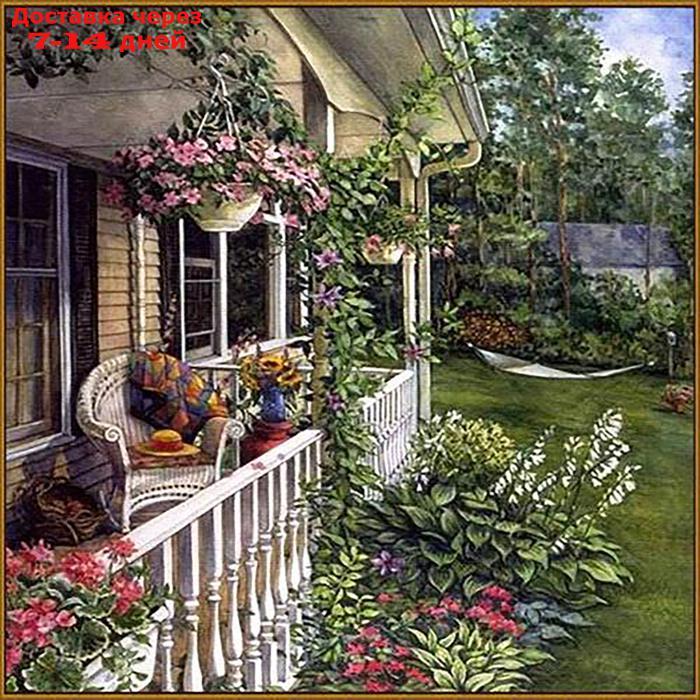 Алмазная мозаика "Летний сад", 35 цветов - фото 1 - id-p207335129