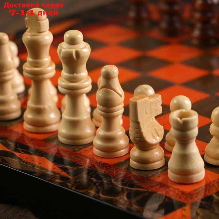 Настольные игры 3 в 1 "Ламиран": шахматы, шашки, нарды, 30х30 см - фото 2 - id-p207338282
