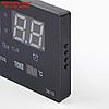 Часы настенные электронные с календарём и будильником, синие цифры 15х5х36 см, фото 5
