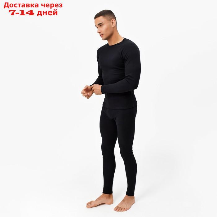Термо комплект мужской (джемпер, брюки) цвет чёрный, р-р 56 - фото 3 - id-p207337357