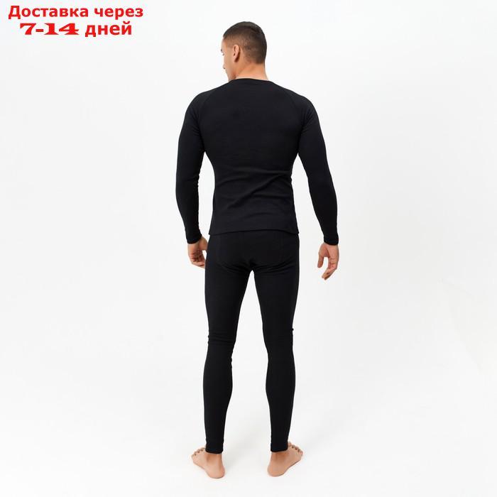 Термо комплект мужской (джемпер, брюки) цвет чёрный, р-р 56 - фото 5 - id-p207337357