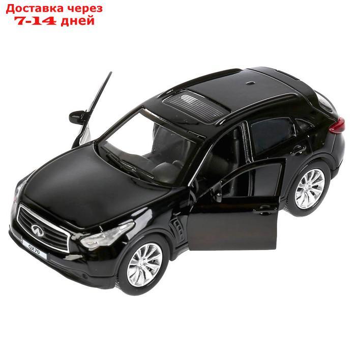 Машина металлическая, инерционная Infiniti Qx70, цвет чёрный, 12 см, открывающиеся двери - фото 2 - id-p207336493