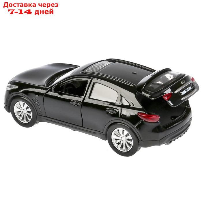 Машина металлическая, инерционная Infiniti Qx70, цвет чёрный, 12 см, открывающиеся двери - фото 3 - id-p207336493