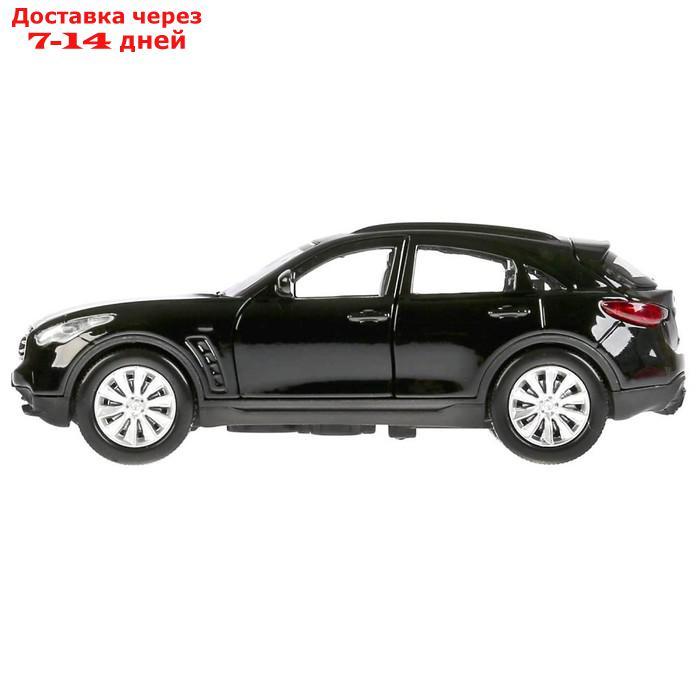 Машина металлическая, инерционная Infiniti Qx70, цвет чёрный, 12 см, открывающиеся двери - фото 4 - id-p207336493