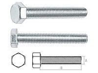 Болт М14х50 мм шестигр. цинк кл.пр. 5.8 DIN 933 (20 кг) STARFIX SM-21503-20