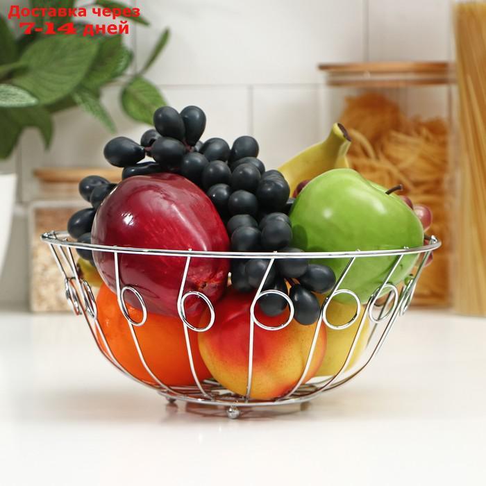 Ваза для фруктов Доляна, 24×24×10 см - фото 1 - id-p207340404