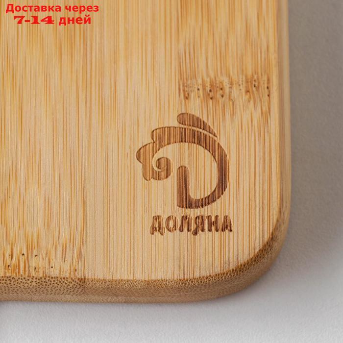 Менажница Доляна "Бамбук", 3 секции, 28×28×1,2 см, бамбук - фото 5 - id-p207339416