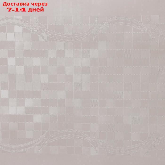 Клеёнка столовая на ткани "Листочки", рулон 20 метров, ширина 137 см, цвет белый - фото 4 - id-p207339418