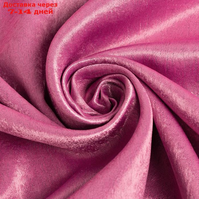 Штора портьерная Этель "Классика"цв.розовый, 145*265 см,100% п/э - фото 3 - id-p207337499