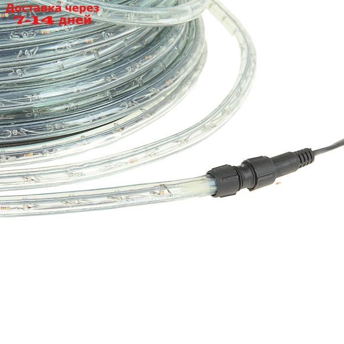 LED шнур 13 мм, круглый, 100 м, чейзинг, 3W-LED/м-36-220V. в компл. набор д/подкл. ЖЕЛТЫЙ - фото 3 - id-p207335362